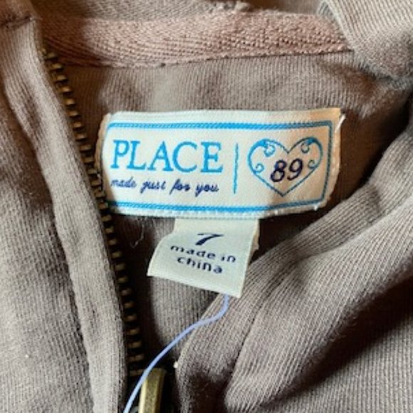2/$55 Children's Place Brown Hoodie Dress Girls Size 7 NWT - Picture 4 of 11